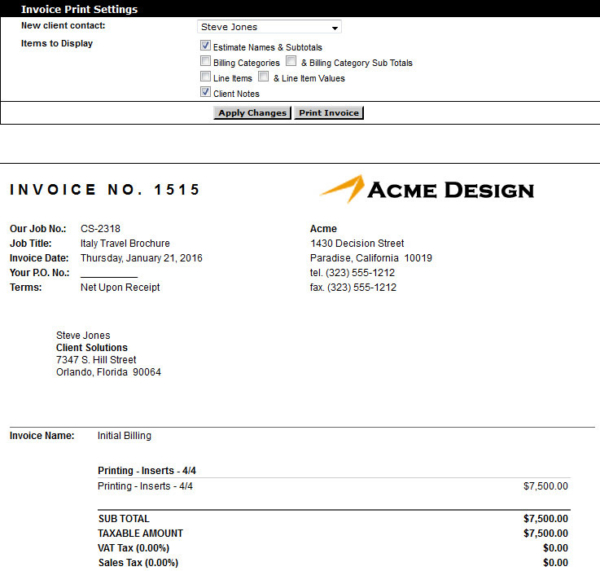 Invoicing/Cross-charging